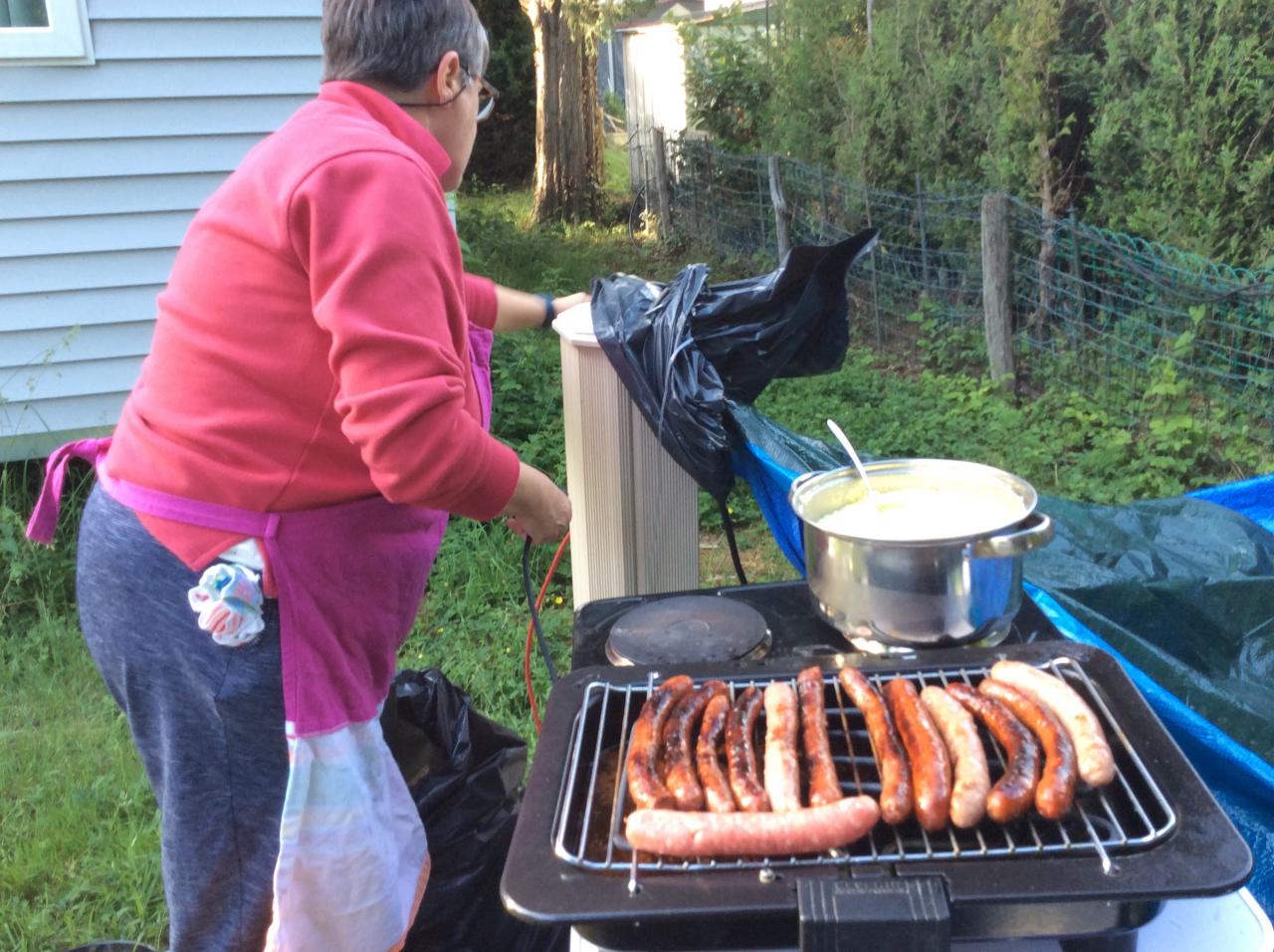 Pascale au barbecue