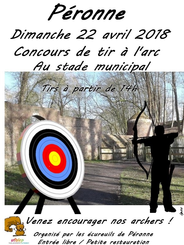 Affiche concours tir a l arc 22 avril 2018