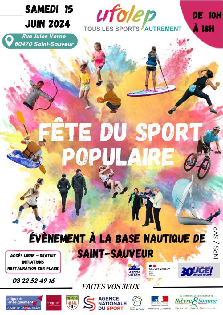 Affiche fete du sport populaire 2024