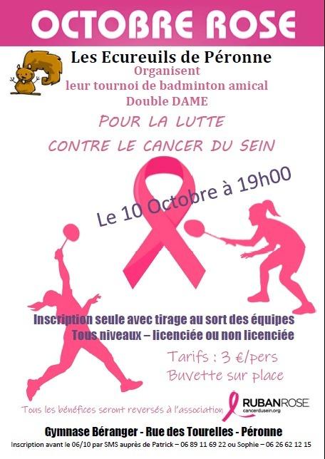 Badminton octobre rose