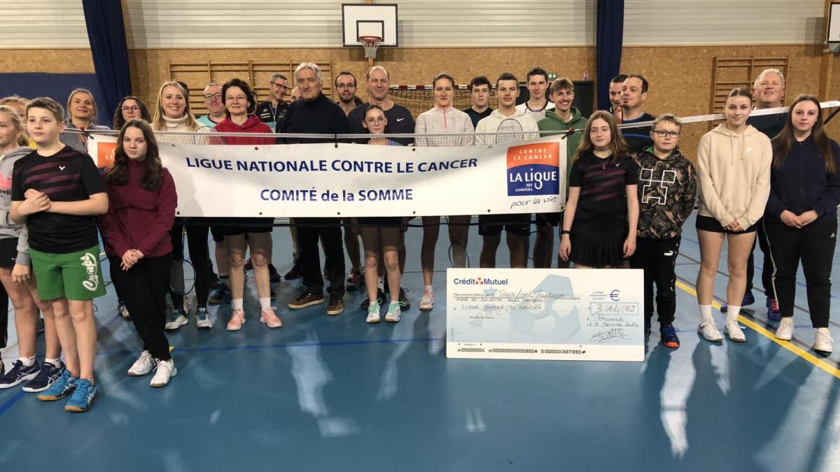 Badminton remise cheque octobre rose