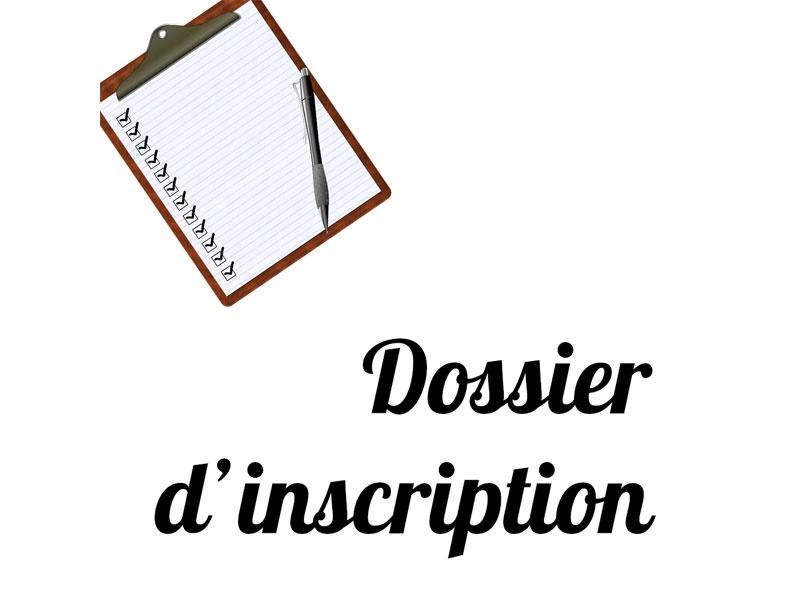 Dossier inscription