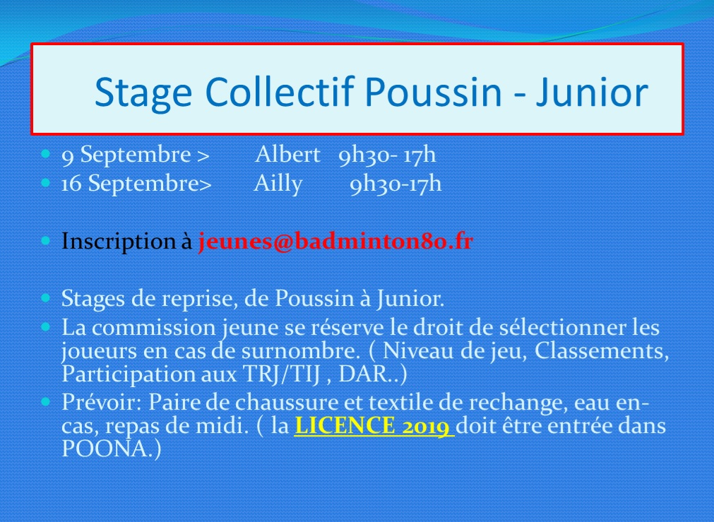 Stage collectif